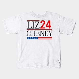 Liz Cheney for President 2024 USA Election Liz 24 Kids T-Shirt